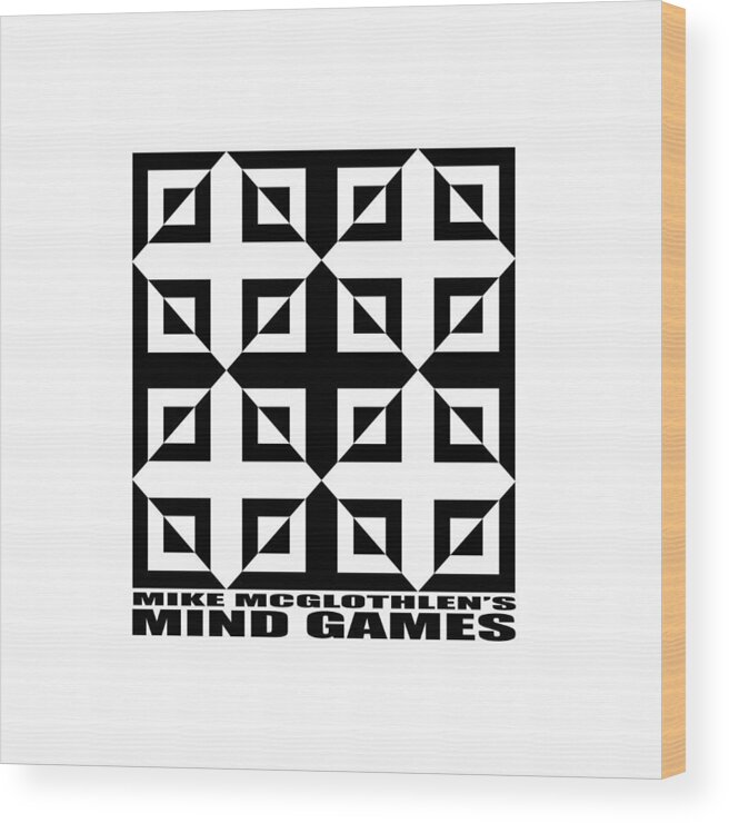 T-shirt Wood Print featuring the digital art Mind Games 37SE by Mike McGlothlen