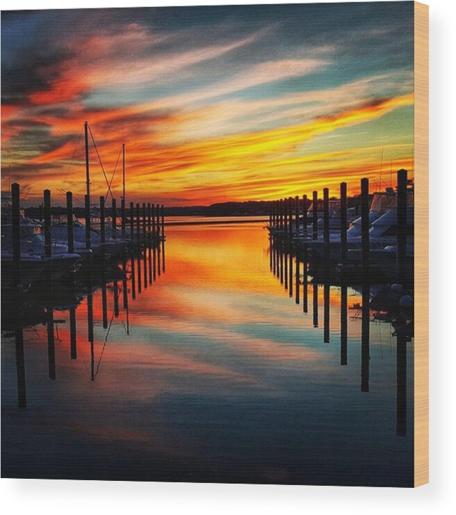  Wood Print featuring the photograph My Favorite Place To Watch The Sunset by Lauren Fitzpatrick