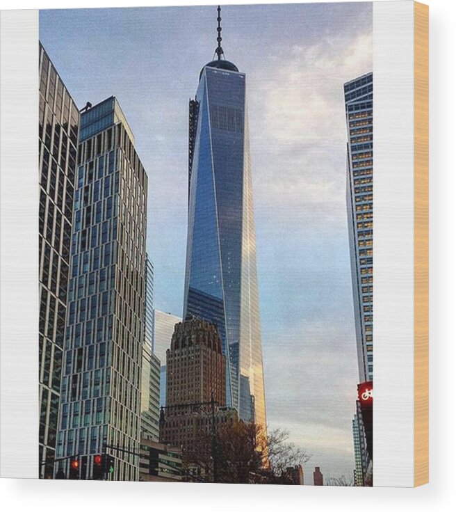 Beautiful Wood Print featuring the photograph World Trade Center by Janel Cortez