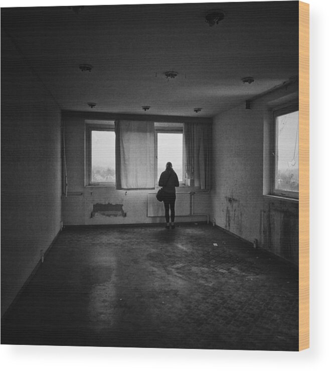 Fuji Wood Print featuring the photograph Once There Was A Place To Live And To by Mandy Tabatt