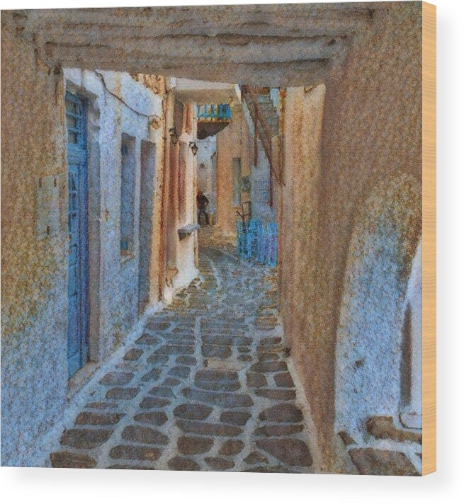 Colette Wood Print featuring the photograph PAROS Beauty Island Greece by Colette V Hera Guggenheim