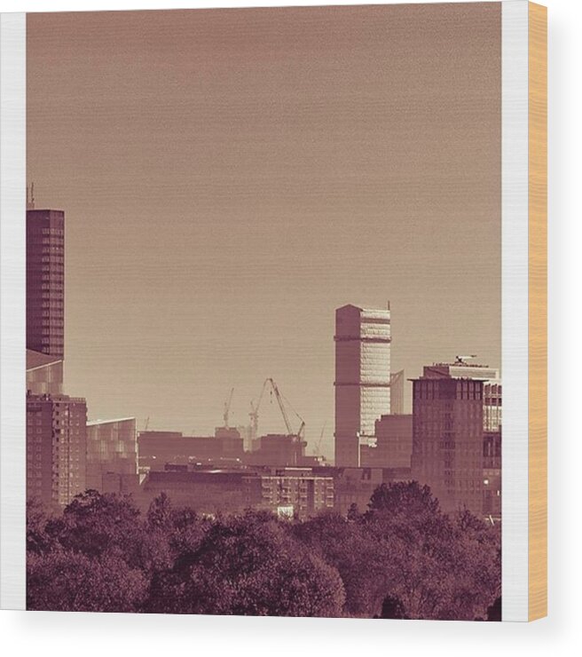 Primrosehill Wood Print featuring the photograph Part 2/3 Of My London Skyline Panorama by Daniel Precht Photography
