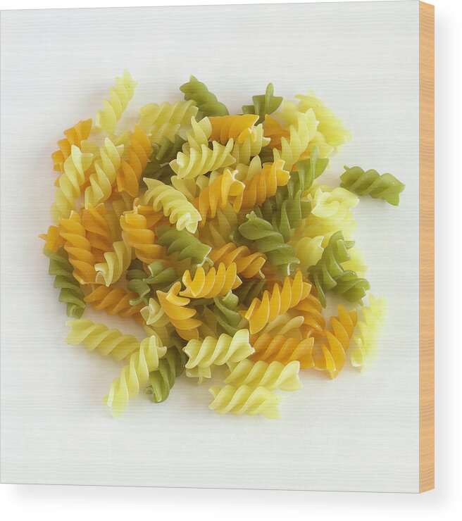 Pasta Wood Print featuring the photograph Pasta 2 by D Plinth