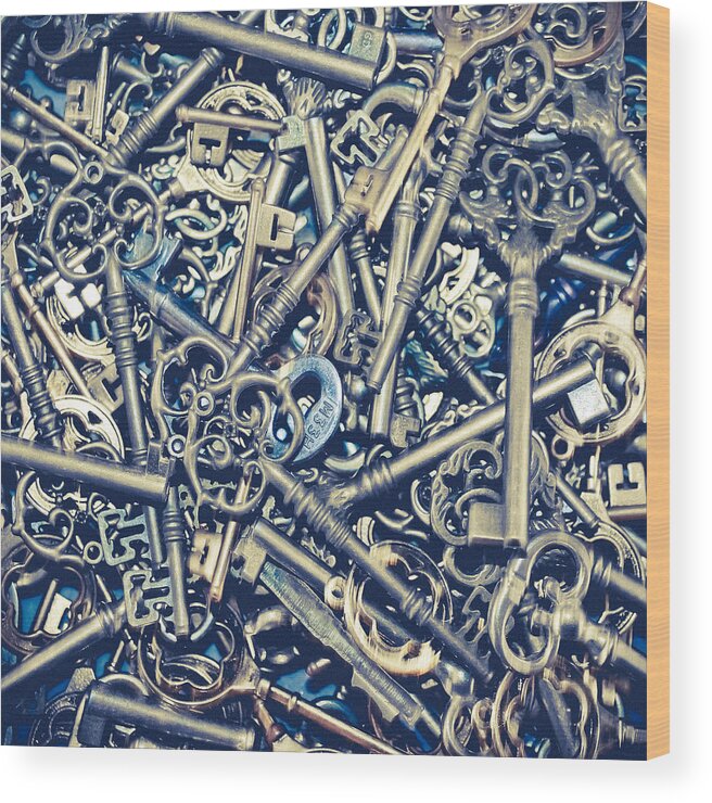 Keys Wood Print featuring the photograph Patience is the Key by Colleen Kammerer