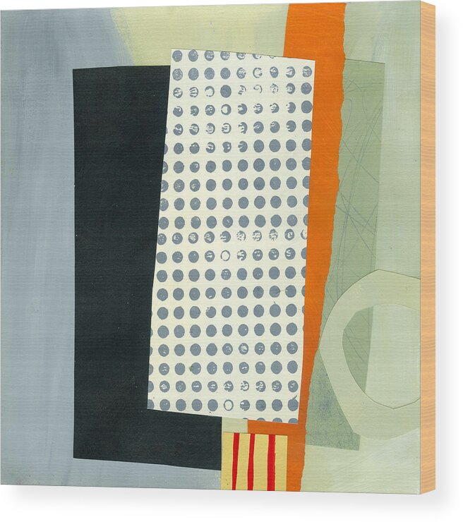 Abstract Art Wood Print featuring the painting Pattern Grid # 17 by Jane Davies