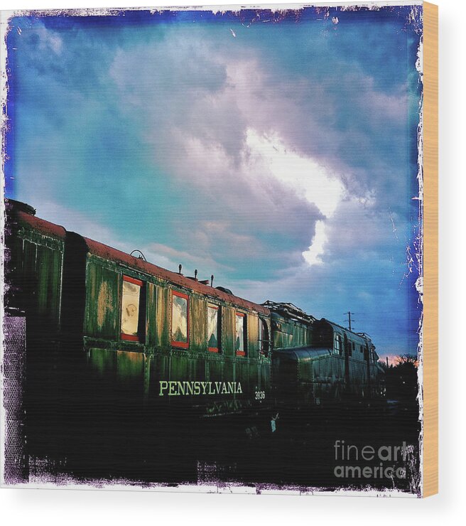 Train Wood Print featuring the photograph Pennsylvania Train 3936 by Kevyn Bashore