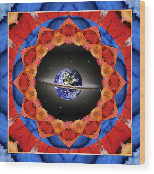 Yoga Art Wood Print featuring the photograph Planet Shift by Bell And Todd