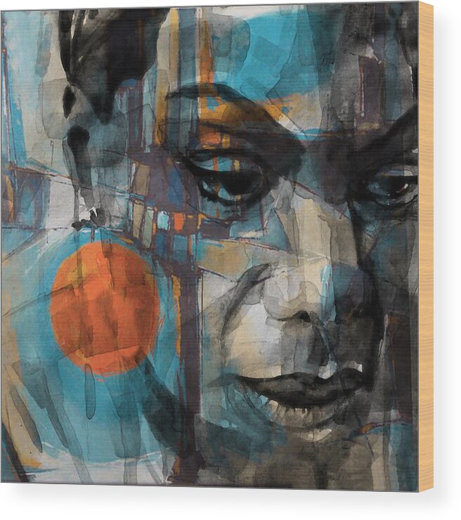 Nina Simone Wood Print featuring the mixed media Please Don't Let Me Be Misunderstood by Paul Lovering