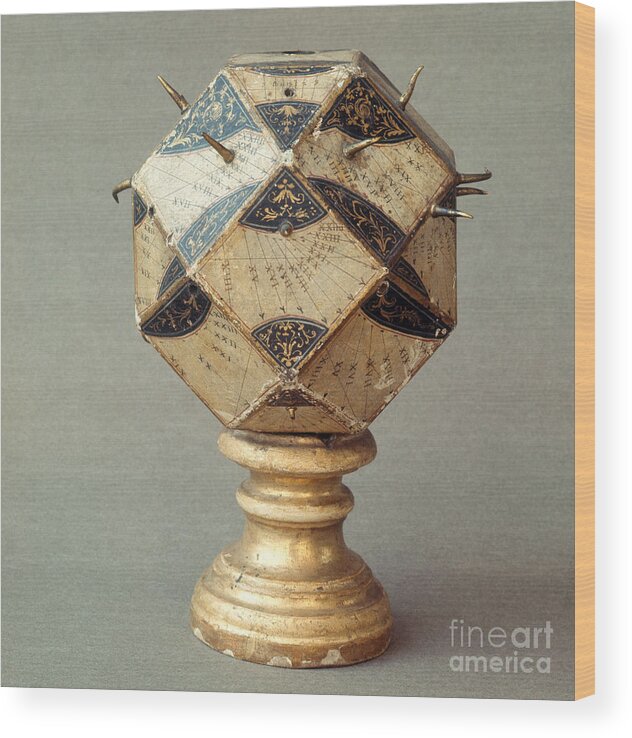 Sundial Wood Print featuring the photograph Polyhedral Sundial by Tomsich
