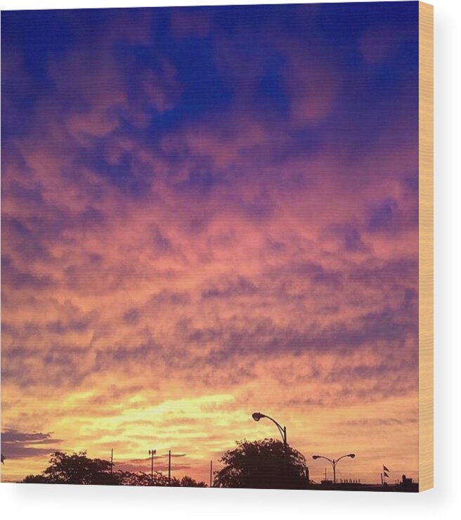 Sunrise Wood Print featuring the photograph Rise and Shine by Britni Hemmer