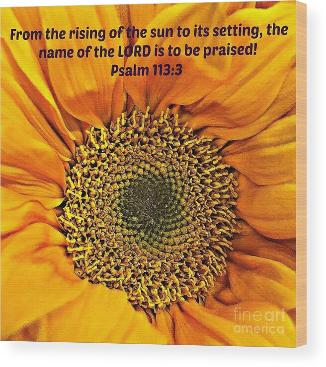 Sun Wood Print featuring the photograph Rising Of The Sun by Nona Kumah