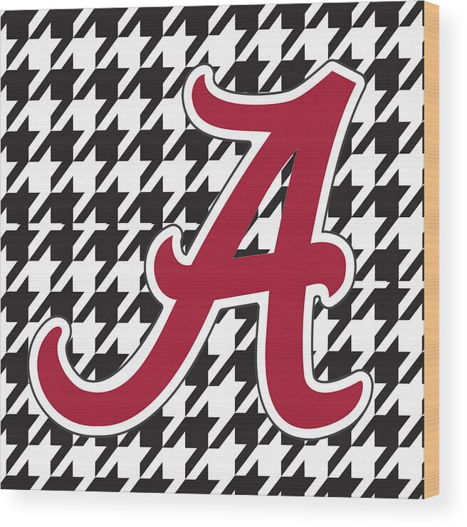 Roll Tide Wood Print featuring the digital art Roll Tide Mini Canvas by Greg Sharpe