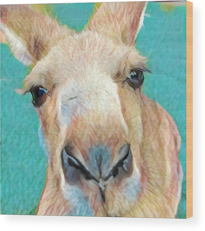 Photography Wood Print featuring the photograph Roo Roo by Unhinged Artistry