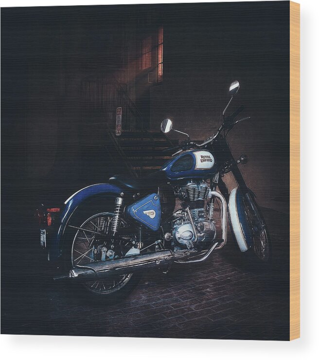 Royal Enfield Wood Print featuring the photograph Royal Enfield by Scott Norris