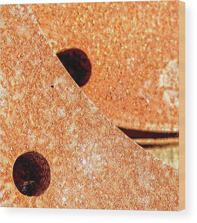 Rust Wood Print featuring the photograph Rusty Circle by Tony Locke