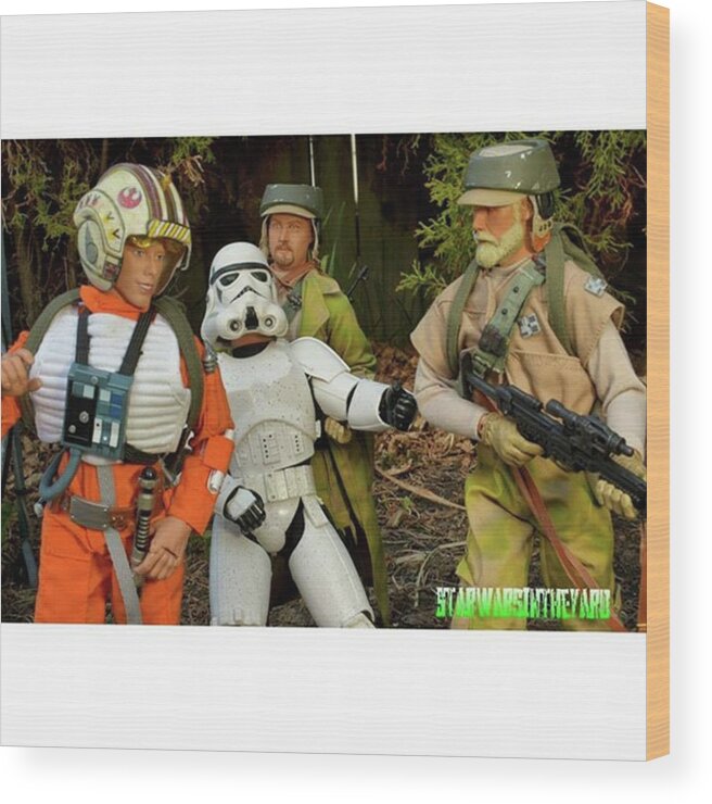  Wood Print featuring the photograph Sgt.mike Pulls The Stormtroopers Bodies by Russell Hurst