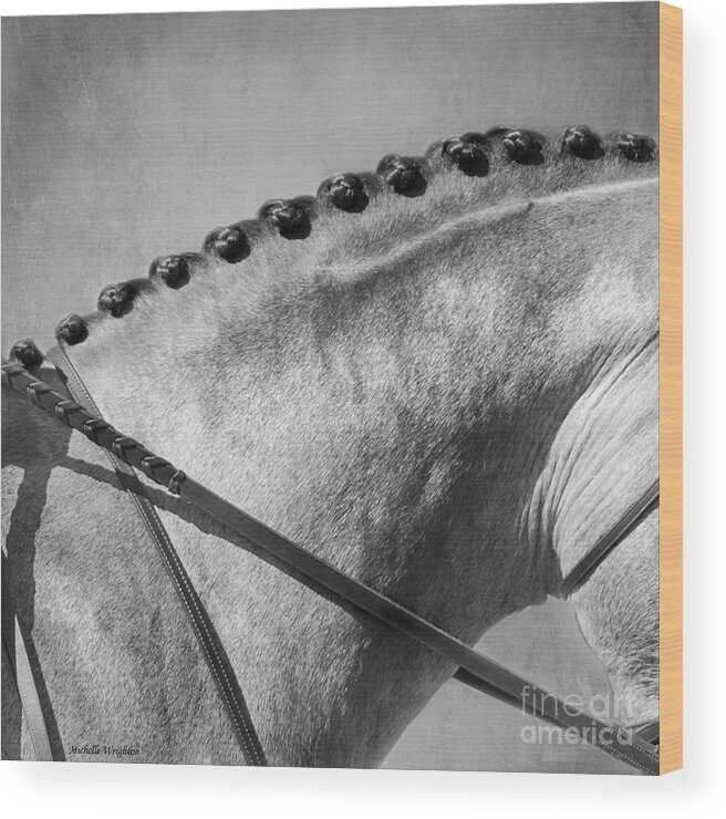Horse Wood Print featuring the photograph Shades of Grey Fine Art Horse Photography by Michelle Wrighton