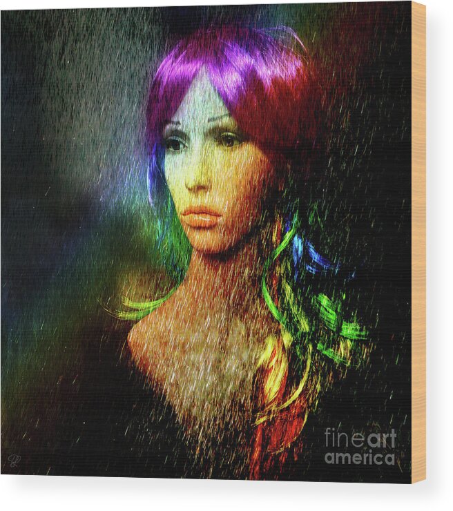 Rainbow Wood Print featuring the photograph She's like a rainbow by LemonArt Photography