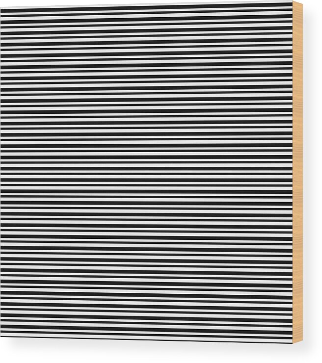 Stripes Wood Print featuring the digital art Simply Stripes- Art by Linda Woods by Linda Woods