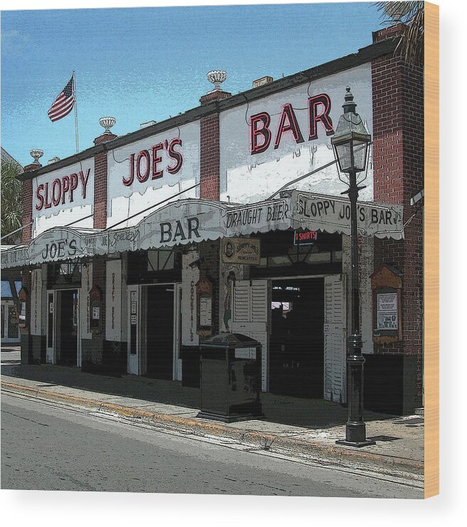 Sloppy Joe's Wood Print featuring the photograph Sloppy Joe's - Key West by Frank Mari
