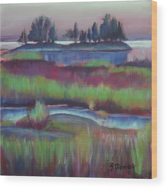 South Baymouth Wood Print featuring the painting South Baymouth, Ontario - 015 of Celebrate Canada 150 by Sheila Diemert