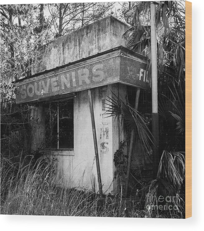 Monochromatic Wood Print featuring the photograph Souvenirs by Lenore Locken
