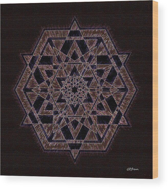 Stargazer Wood Print featuring the digital art Stargazer by Greg Reed Brown