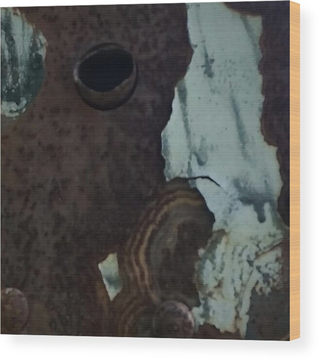 Steam Punk Wood Print featuring the photograph Rusted away by Kimberly W