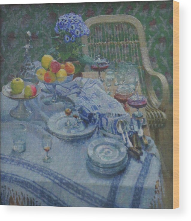 Russian Impressionism Wood Print featuring the painting Still Life by Igor Grabar