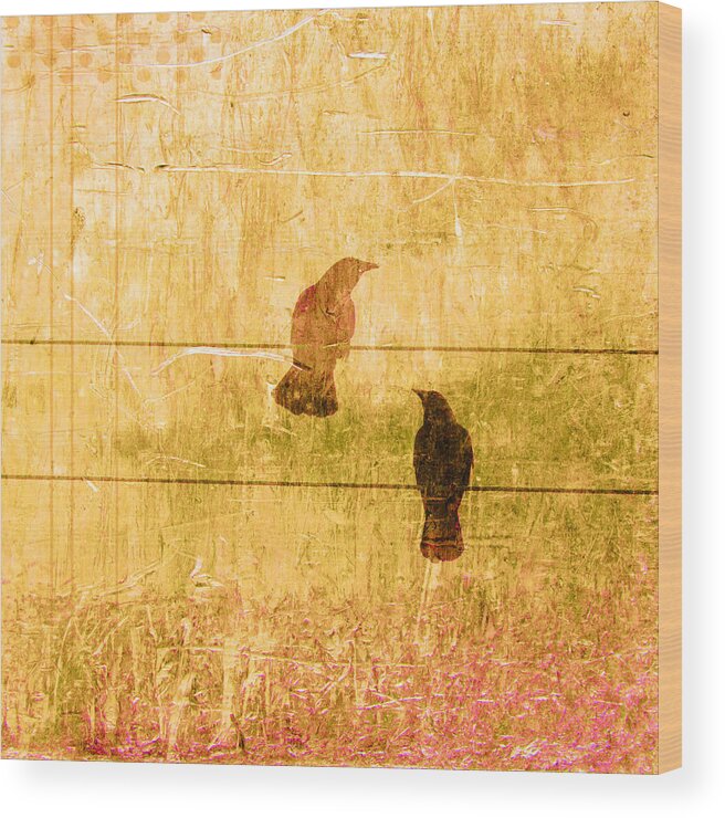 Summer Wood Print featuring the photograph Summer Crows by Carol Leigh