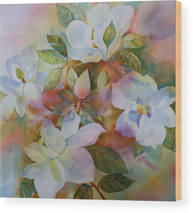 Flower Wood Print featuring the painting Sunkissed II by Tara Moorman