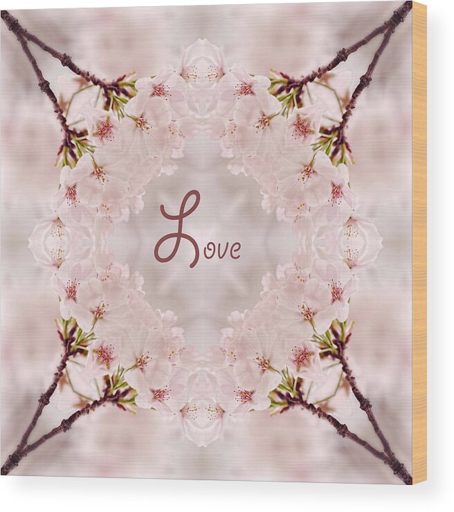 Kaleidoscope Design Wood Print featuring the photograph Sweet Love by Mary Buck