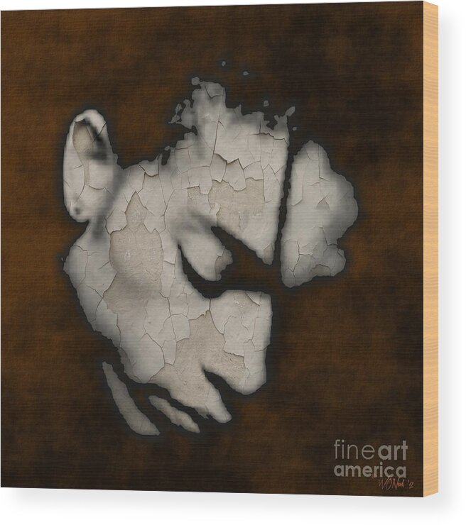 Faces Wood Print featuring the digital art Terrence Trent D'Arby by Walter Neal