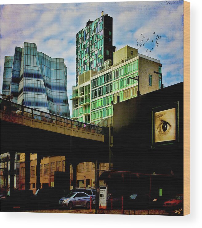 New York Wood Print featuring the photograph The Highline NYC by Chris Lord