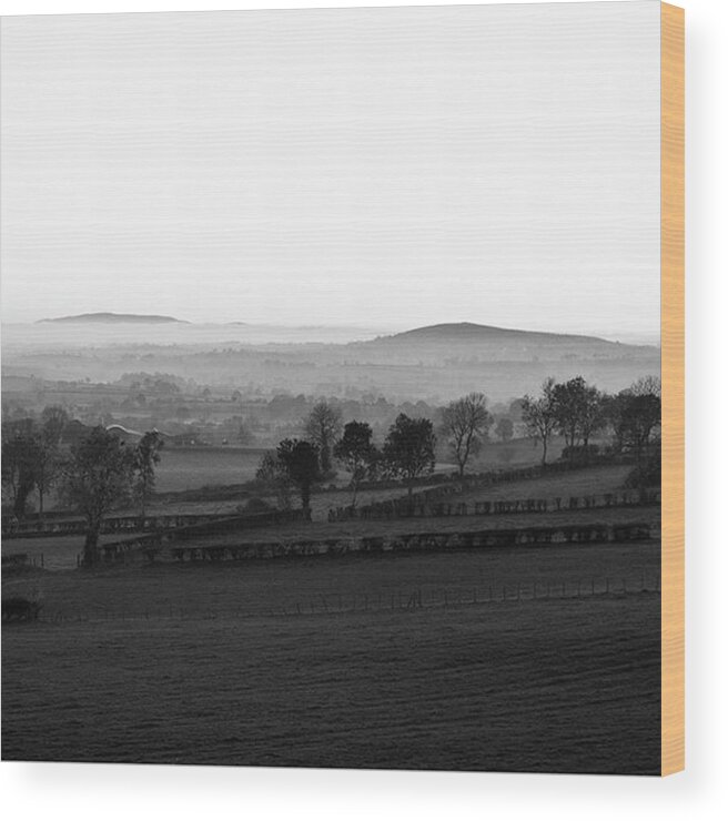  Wood Print featuring the photograph The Misty Mournes, N.ireland by Aleck Cartwright
