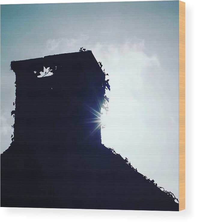 Old Wood Print featuring the photograph The Old Chimney by Aleck Cartwright