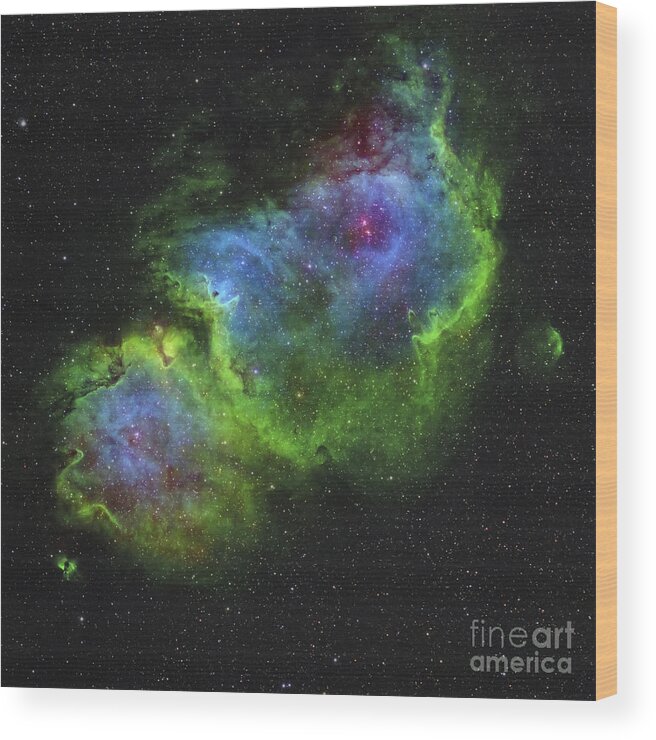 Infinity Wood Print featuring the photograph The Soul Nebula by Rolf Geissinger