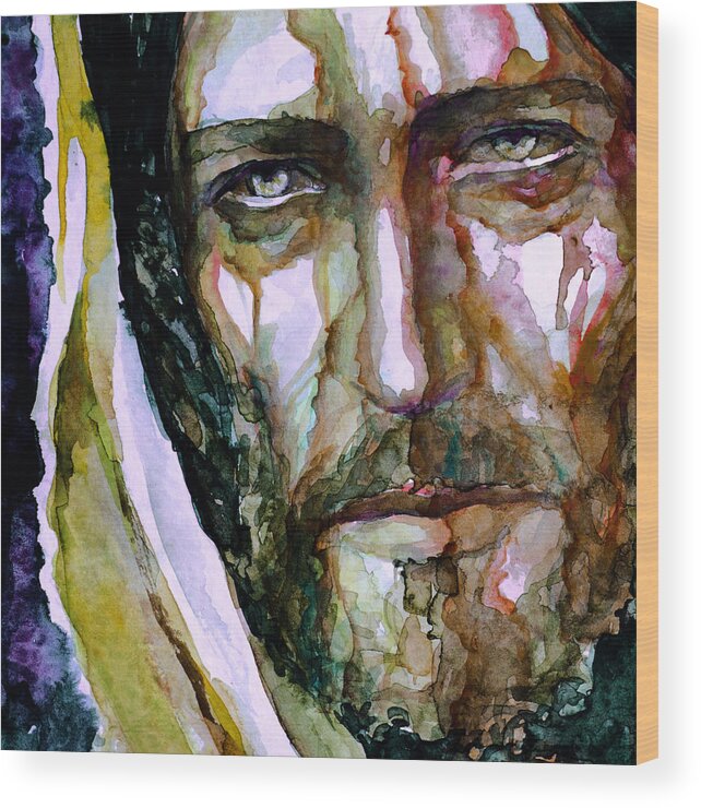 Jesus Wood Print featuring the painting The Suffering God 3 by Laur Iduc