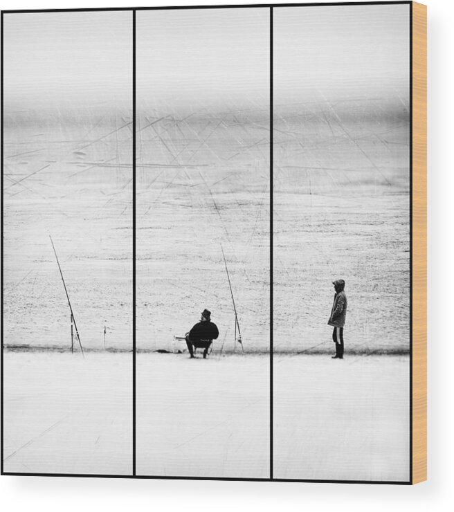 Triptych Wood Print featuring the photograph Things We Never Did by Paulo Abrantes