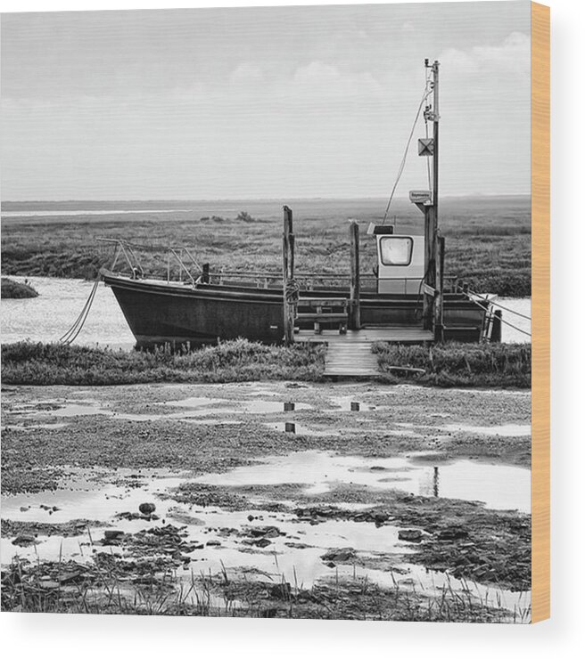 Amazing Wood Print featuring the photograph Thornham Harbour, North Norfolk by John Edwards
