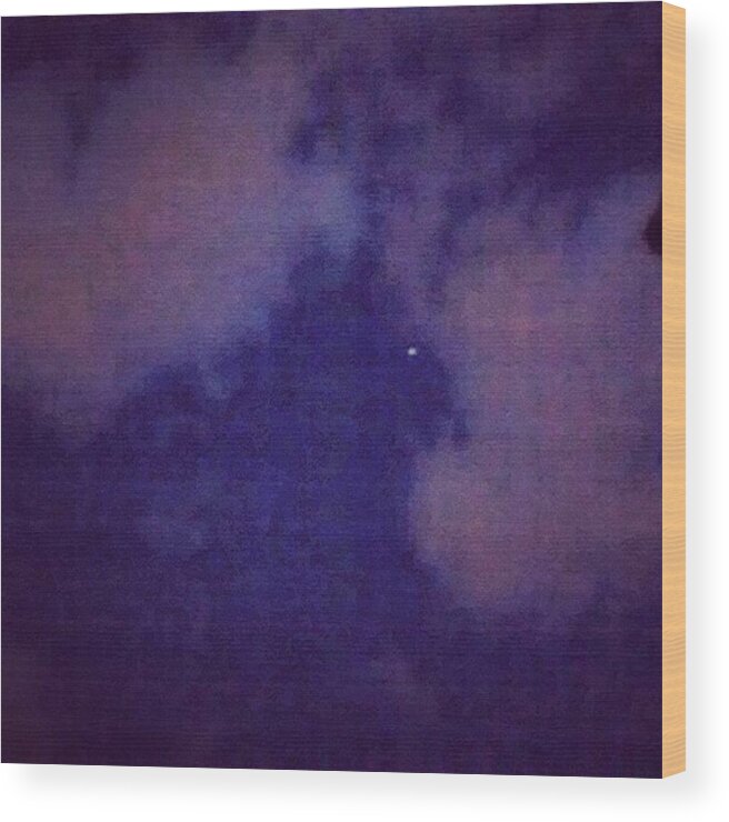 Cloudscape Wood Print featuring the photograph Thunderstorm Clouds Are Rolling In by Genevieve Esson