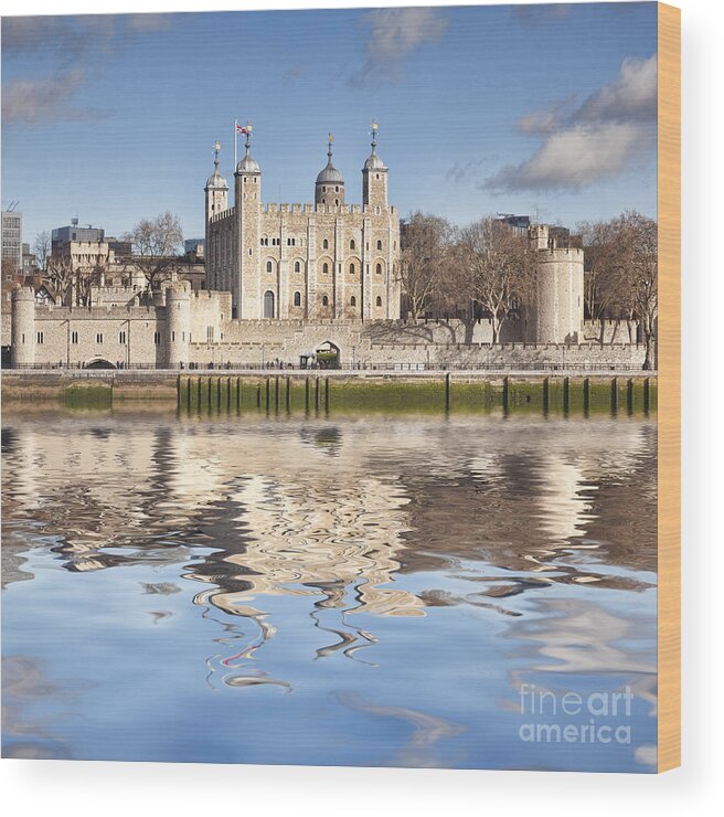 Tower Of London Wood Print featuring the photograph Tower of London by Colin and Linda McKie