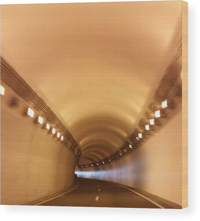 Tunnel Wood Print featuring the photograph Tunnel Vision by Ali Baucom