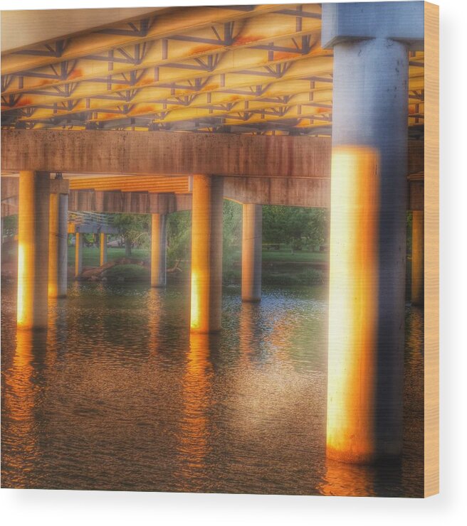 Boardwalk Wood Print featuring the photograph Under the Boardwalk by Gia Marie Houck