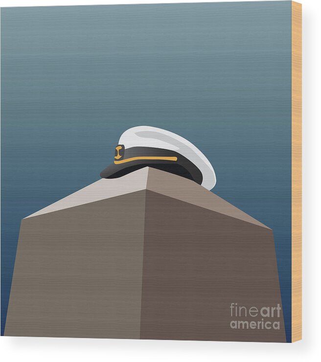 Usna Wood Print featuring the digital art USNA Herdon Monument Covered by Joe Barsin