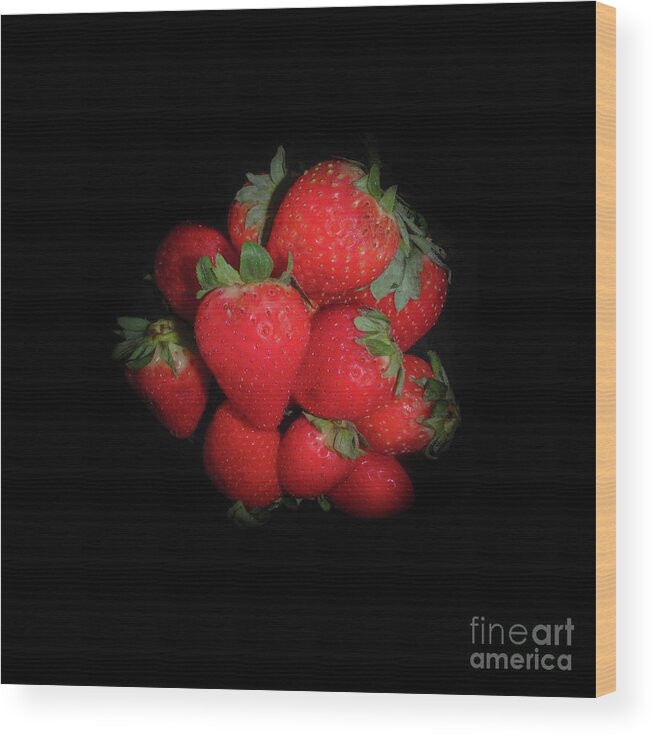 Strawberries Wood Print featuring the photograph Very Berry Strawberries by Judy Hall-Folde