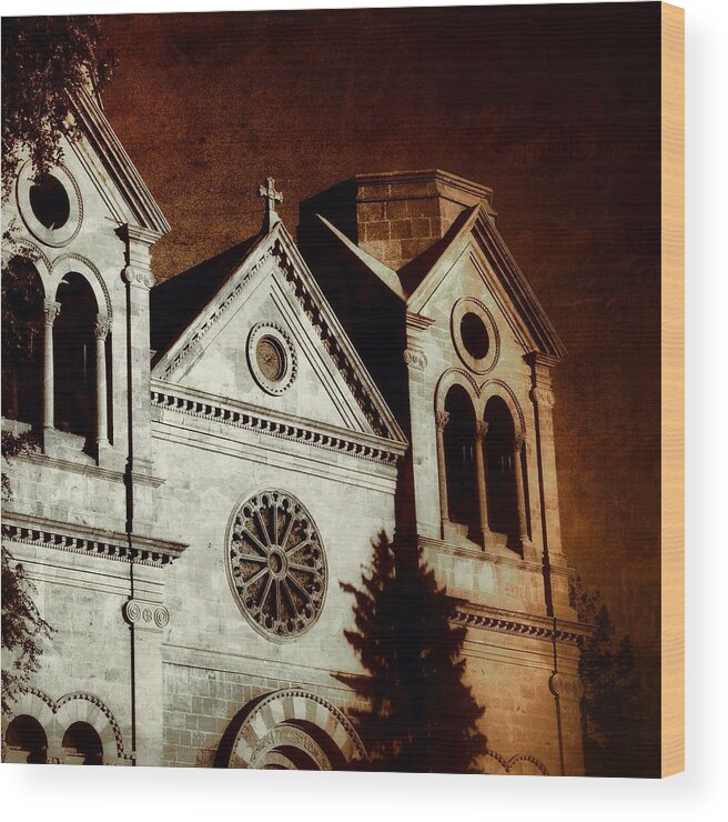 Architecture Wood Print featuring the photograph Warming Faith by Kathleen Messmer