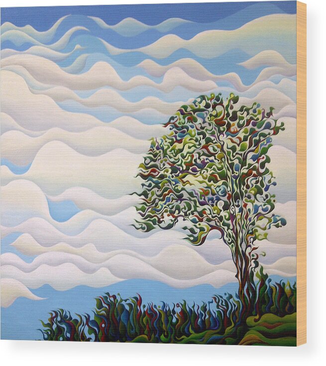 West Wood Print featuring the painting Westward Yearning Tree by Amy Ferrari