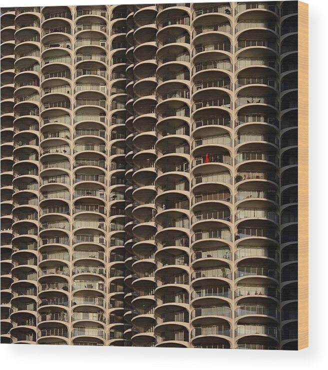 Flippinchi Wood Print featuring the photograph When In Doubt, Wear Red by Davide Urani