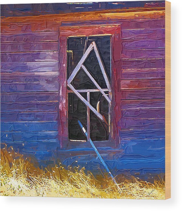 Window Wood Print featuring the photograph Window-1 by Susan Kinney